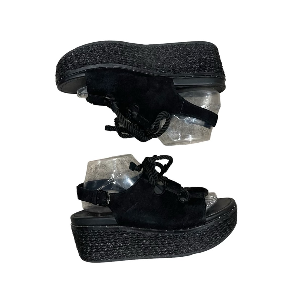 Fitflop Black Rope-Accent Platform Wedges - Picture 7 of 12